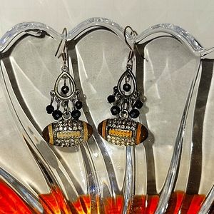 Handmade Football Earrings